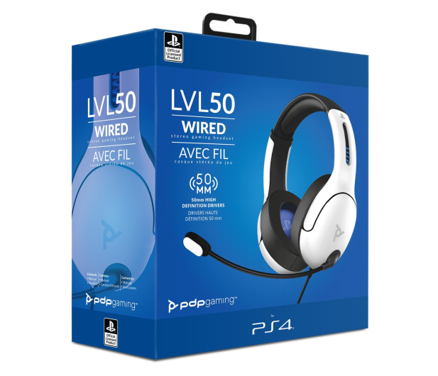 PDP LVL50 PS5/PS4/PC - Białe - 606686 - zdjęcie 8